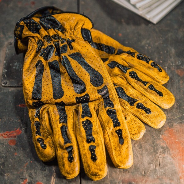 motorbike_leather_gloves_rude_riders_bones_yellow