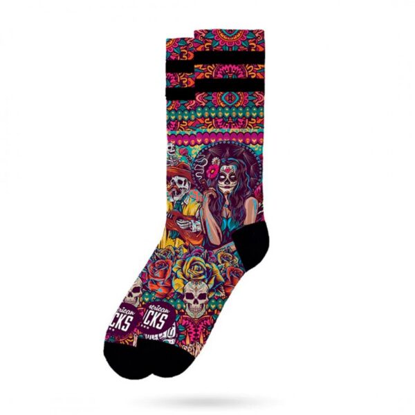 meias-american-socks-dia-de-los-muertos-mid-high