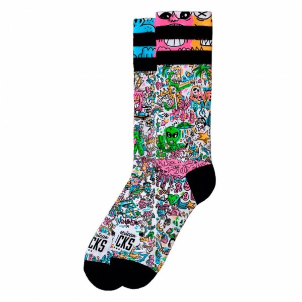 meias-american-socks-doodle-mid-high